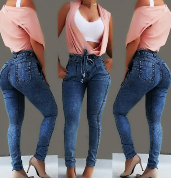 Fringed jeans 